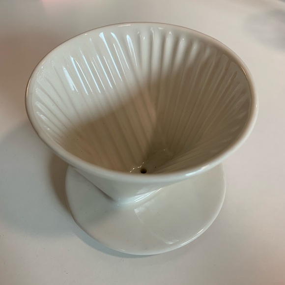 Muji Beige Porcelain Coffee Dripper - Picture 3 of 5